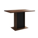 Ver imagem 5 de Mesa Jantar Londres Tampo Amêndoa 120cm Base Preta 4 Cadeiras Ferro Preto Estofado Vermelho