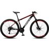 Bicicleta Aro 29 Dropp Sw 24 Vel Câmbio Shimano Quadro Alumínio Mtb Preto+vermelho - 1