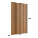 Ver imagem 3 de Painel Decorativo Ripado para Sala de Estar Multifuncional 100% MDF Louro Casa Lar Shop 160cm