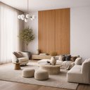 Ver imagem 5 de Painel Decorativo Ripado para Sala de Estar Multifuncional 100% MDF Louro Casa Lar Shop 160cm