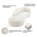 Ver imagem 4 de Divã Recamier Orgânico França 160cm Lado Esquerdo Bouclé