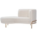 Ver imagem 7 de Sofá Chaise Esquerdo Base Ouro Fosco Penélope Bouclé Off White - Nexta Casa