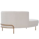 Ver imagem 6 de Sofá Chaise Esquerdo Base Ouro Fosco Penélope Bouclé Off White - Nexta Casa