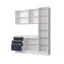 Ver imagem 4 de Armário de Cozinha Compacta 100% Mdf 190cm Branco/azul Profundo Celeste Kappesberg