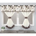 Ver imagem 1 de Cortina de Cozinha Home 2,00m X 1,40m para Varão Simples - Coffee