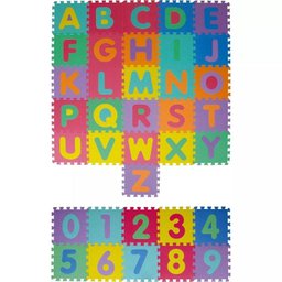 Tapete Atividade EVA 36 Peças Modelo Alfanumérico Mor - 1