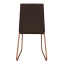 Ver imagem 4 de Kit 3 Cadeiras de Jantar Lille Base Aramado Bronze Veludo Marrom - Montanaris Decor