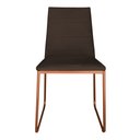 Ver imagem 2 de Kit 3 Cadeiras de Jantar Lille Base Aramado Bronze Veludo Marrom - Montanaris Decor