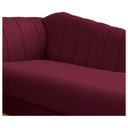 Ver mais imagens de Diva Recamier Vanessa 160cm Lado Direito Suede Adj Decor Bordô