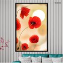 Ver imagem 2 de Quadro Decorativo 60x80cm Canvas Flores Vermelhas Vintage Flnt049
