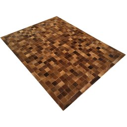 Tapete de Couro Castanho 1,50x2,00 com Bordas - 2
