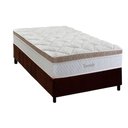 Ver imagem 1 de Cama Box Solteiro: Colchão Molas Masterpocket Ensacadas Herval Toronto + Base Crc Suede Brown (