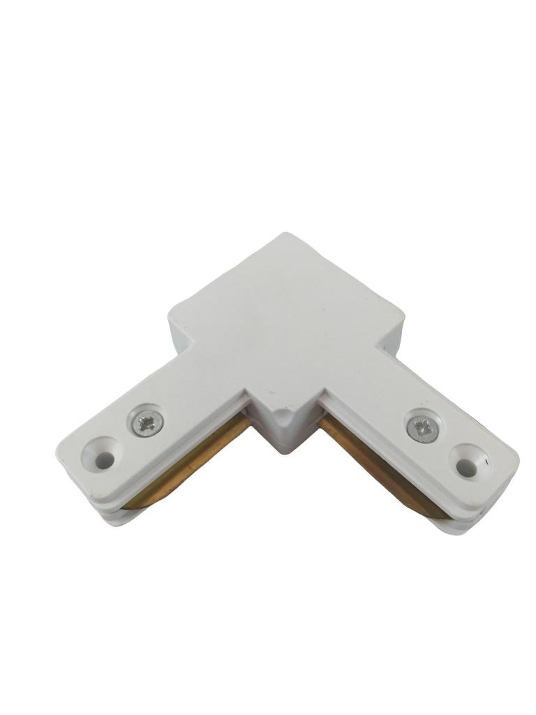 Kit Plug Conector Emenda Para Trilho Eletrificado Branco