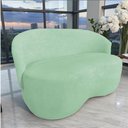 Ver mais imagens de Namoradeira Decorativa Beatriz Orgânica Veludo Acqua