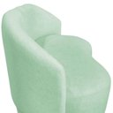 Ver imagem 6 de Namoradeira Decorativa Beatriz Orgânica Veludo Acqua