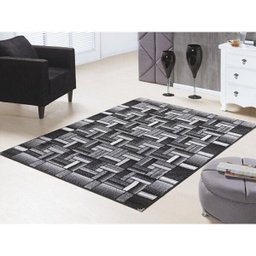 Tapete para Sala Andino 1,00 x 1.50 Antiderrapante A81 Preto - 1