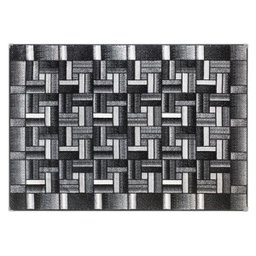 Tapete para Sala Andino 1,00 x 1.50 Antiderrapante A81 Preto - 2