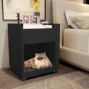 Ver imagem 2 de Mesa de Cabeceira/Cama Pet Preto Em Mdf