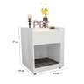 Mesa de Cabeceira/Cama Pet Preto Em Mdf - 3