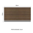 Ver imagem 2 de Armário Aéreo Madesa Glamy 60 cm 1 Porta Suspensa Rustic Cor:Rustic