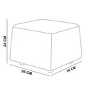 Ver imagem 2 de Kit 02 Puff Decorativo Orgânico para Sala Living Morelo M05 Linho Bege - Lyam Decor
