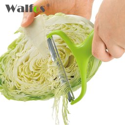 Descascador Walfos, Descascador Vegetais Aço Inoxidável, Ralador para Salada, Fatiador de Batata. - 8