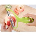 Ver imagem 3 de Descascador Walfos, Descascador Vegetais Aço Inoxidável, Ralador para Salada, Fatiador de Batata.