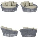 Ver imagem 6 de Chaise Hungria Pintura Marrom Corda Náutica E7 Trama Prata