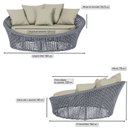 Ver imagem 3 de Chaise Hungria Pintura Marrom Corda Náutica E7 Trama Prata