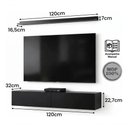 Ver imagem 3 de Painel para TV Argon 120cm MDP com Prateleira Aérea Preto