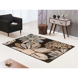 Tapete Andino 1,00 x 1,50M Preto - 1