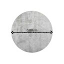 Ver imagem 3 de Tapete Redondo 0,80cm Quarto Sala Escritório Pelo Macio.:prata