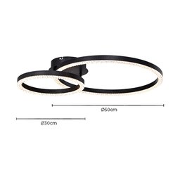Plafon Skylight Holly 4002 Led Bivolt Preto - 3