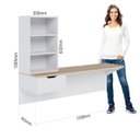 Ver imagem 7 de Escrivaninha de Estudo Tech 135cm com 1 Gaveta Branco Fosco Taurani Nobre Colibri Moveis