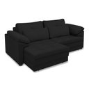 Ver imagem 5 de Sofá Retrátil Elétrico Sala de Estar Nolan Bipartido 175cm Conforto Premium em Couro Preto G58 - Gra