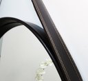 Ver imagem 5 de ESPELHO REDONDO DECORATIVO COM MOLDURA ALÇA DE COURO 50CM CAFÉ