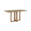 Ver imagem 6 de Conjunto Sala de Jantar Natali 6 Lugares Tampo MDF Corino Caramelo 160cm Móveis Henn