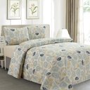 Ver imagem 1 de Jogo de Cama 300 Fios Estampado Casal 4 peças Cor:Artsy Floral