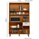 Ver imagem 2 de Kit Armário Cozinha New Livia 6 Portas Freijó Off White Poliman