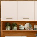Ver imagem 5 de Kit Armário Cozinha New Livia 6 Portas Freijó Off White Poliman