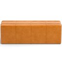 Ver mais imagens de Kit Cabeceira Cama Box King 195cm com Calçadeira Roma W01 Couríssimo Whisky - Lyam