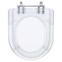 Ver imagem 1 de Assento Sanitario Poliester Carrara Cristal para vaso Deca