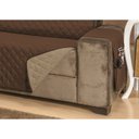 Ver imagem 3 de Protetor de Sofá Manu 2 e 3 Lugares Dupla Face Tabaco/Cáqui