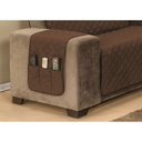 Ver imagem 2 de Protetor de Sofá Manu 2 e 3 Lugares Dupla Face Tabaco/Cáqui