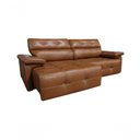 Ver imagem 4 de Sofá Retrátil e Reclinável de Couro Queen 2,20 M Brown - Mempra Design