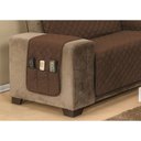 Ver imagem 3 de Protetor de Sofá Manu 4 Lugares Dupla Face Tabaco/Cáqui