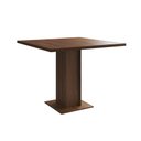 Ver imagem 5 de Mesa Jantar Londres Quadrada Amêndoa 90cm 4 Cadeiras Eames Estofadas Vermelho Madeira