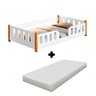 Cama Montessoriana com Colchão Infantil Branca Melissa Divaloto - 1