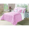 Kit Melody Casal Queen 5 Peças Bordado 180 Fios Rosê - 1