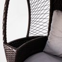 Ver imagem 6 de Cadeira Balanço Poltrona Suspensa Área Externa Jardim Marrom